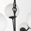 Mercana Barbara Metal w/ Frosted Glass Globes Chandelier