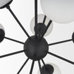Mercana Barbara Metal w/ Frosted Glass Globes Chandelier