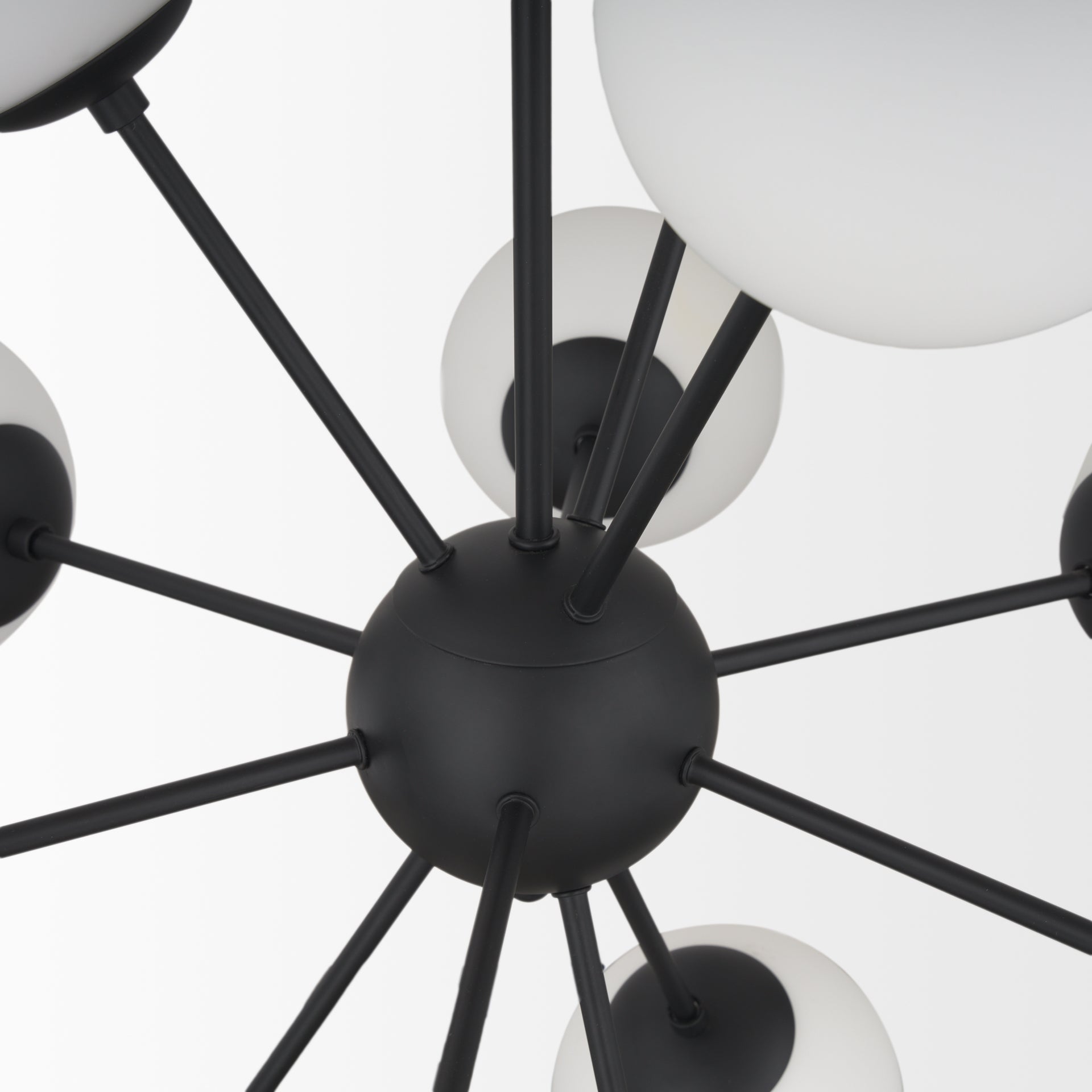 Mercana Barbara Metal w/ Frosted Glass Globes Chandelier