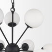 Mercana Barbara Metal w/ Frosted Glass Globes Chandelier
