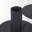 Mercana Noir Matte Black Metal Candle Holders-Set of 3