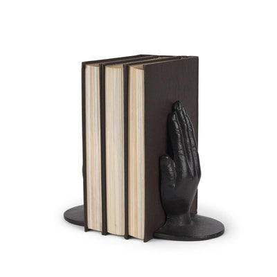 Mercana Praying Hands Bronze Cast Iron Book Ends
