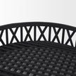Mercana Thea Matte Black Wicker Trays - Set of 2 Clearance