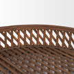 Mercana Thala Medium Brown Round Wicker Tray - Set of 2 Clearance