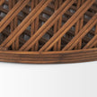 Mercana Thala Medium Brown Round Wicker Tray - Set of 2 Clearance