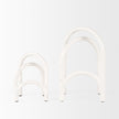Mercana Springe White & Gray Speckled Arch Decorative Object - Set of 2