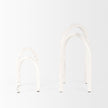 Mercana Springe White & Gray Speckled Arch Decorative Object - Set of 2