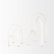 Mercana Springe White & Gray Speckled Arch Decorative Object - Set of 2