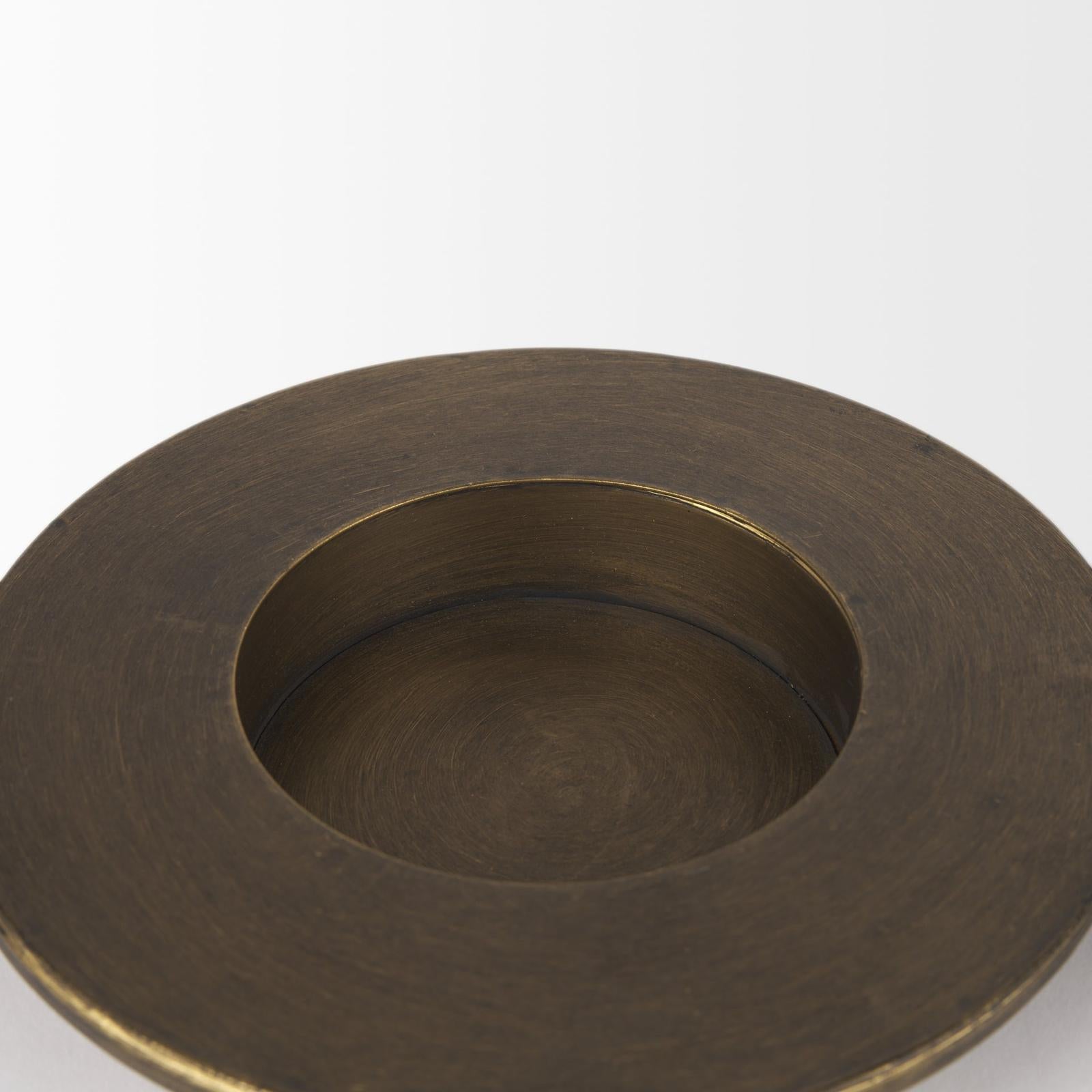 Mercana Vivian Gold Metal and Glass Hurricane Candle Holder - Set of 2 Clearance