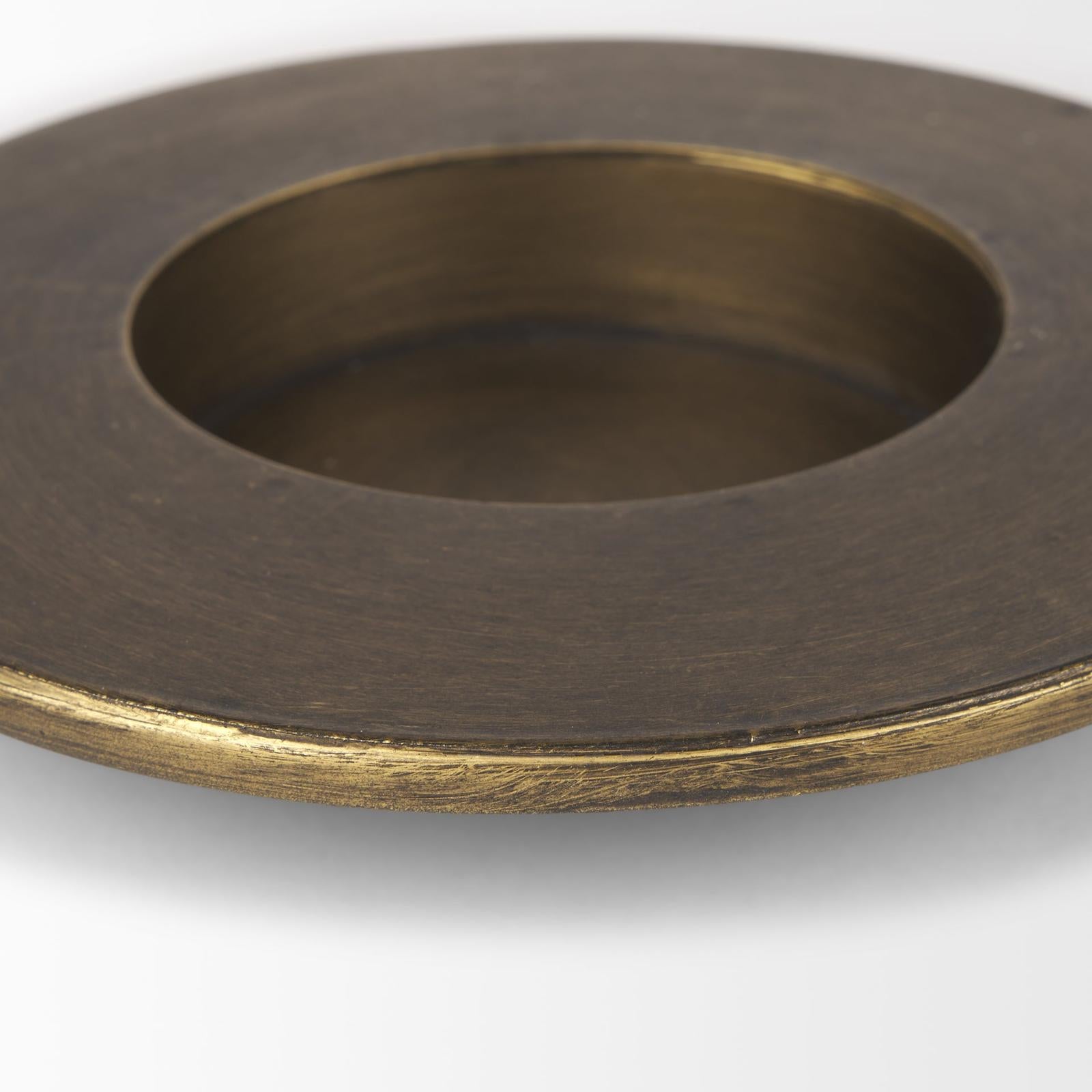 Mercana Vivian Gold Metal and Glass Hurricane Candle Holder - Set of 2 Clearance