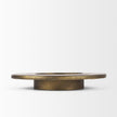 Mercana Vivian Gold Metal and Glass Hurricane Candle Holder - Set of 2 Clearance