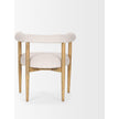 Mercana Arden Dining Chair w/ Medium Brown Wood and Cream Twill Fabric Clearance