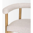 Mercana Arden Dining Chair w/ Medium Brown Wood and Cream Twill Fabric Clearance