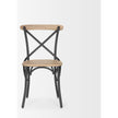 Mercana Etienne Light Brown Wood w/ Iron Metal Dining Chair Clearance