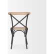 Mercana Etienne Light Brown Wood w/ Iron Metal Dining Chair Clearance