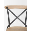 Mercana Etienne Light Brown Wood w/ Iron Metal Dining Chair Clearance