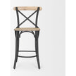 Mercana Etienne Light Brown Wood w/ Iron Metal Counter Stool Clearance