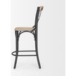 Mercana Etienne Light Brown Wood w/ Iron Metal Counter Stool Clearance