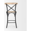 Mercana Etienne Light Brown Wood w/ Iron Metal Counter Stool Clearance
