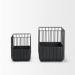 Mercana Verna Matte Black Wire Cage Metal Planters-Set of 2 Clearance