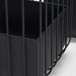 Mercana Verna Matte Black Wire Cage Metal Planters-Set of 2 Clearance