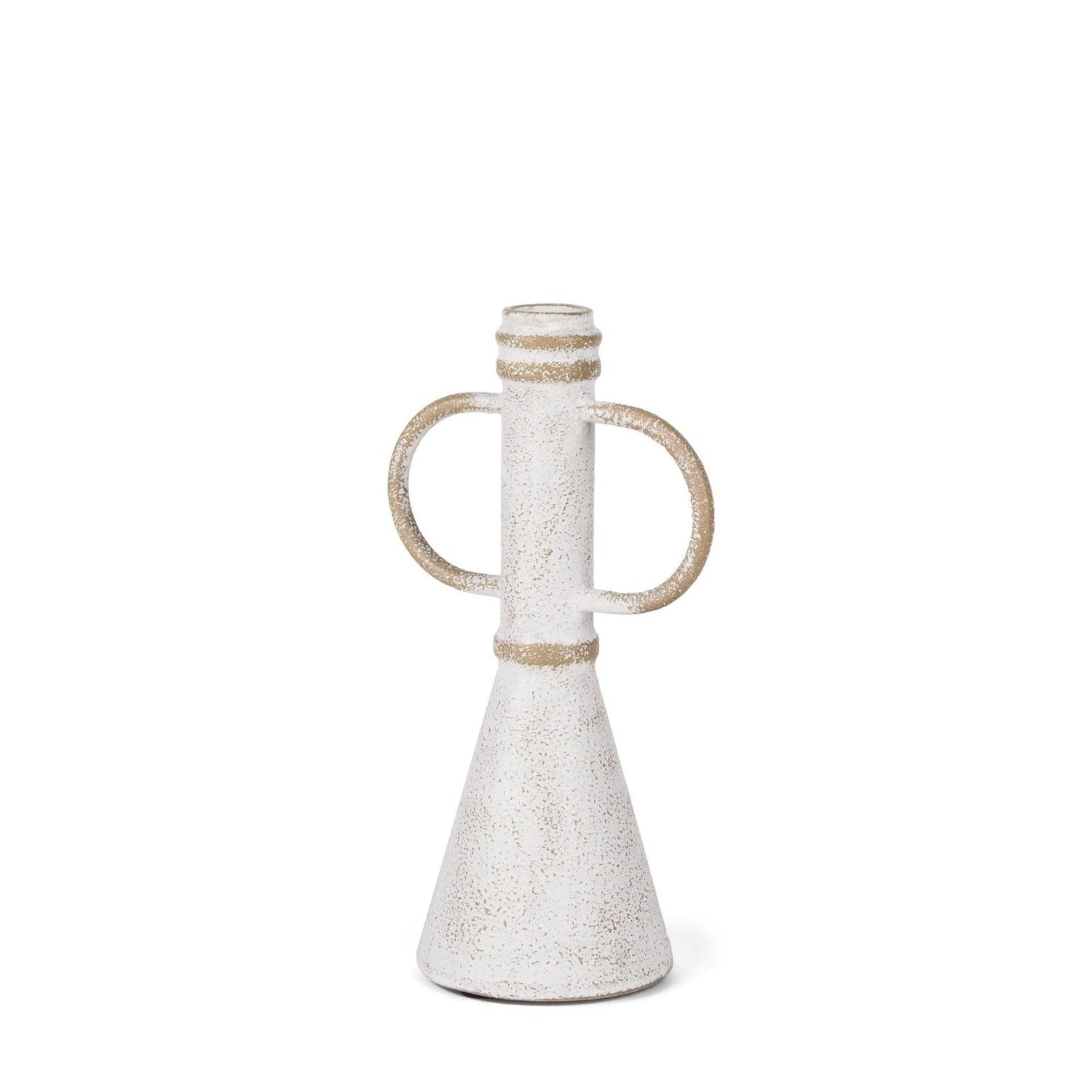 Mercana Ziva Distressed White Metal Sculptural Object