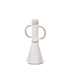 Mercana Ziva Distressed White Metal Sculptural Object