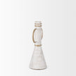 Mercana Ziva Distressed White Metal Sculptural Object