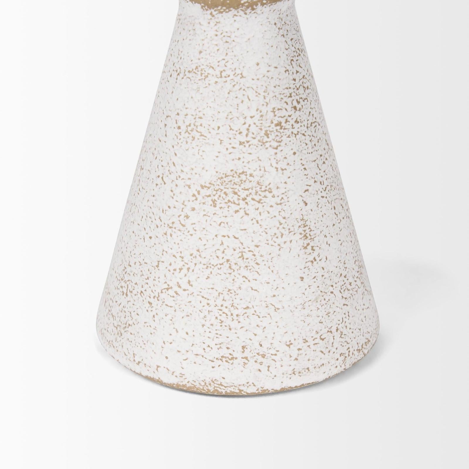 Mercana Ziva Distressed White Metal Sculptural Object