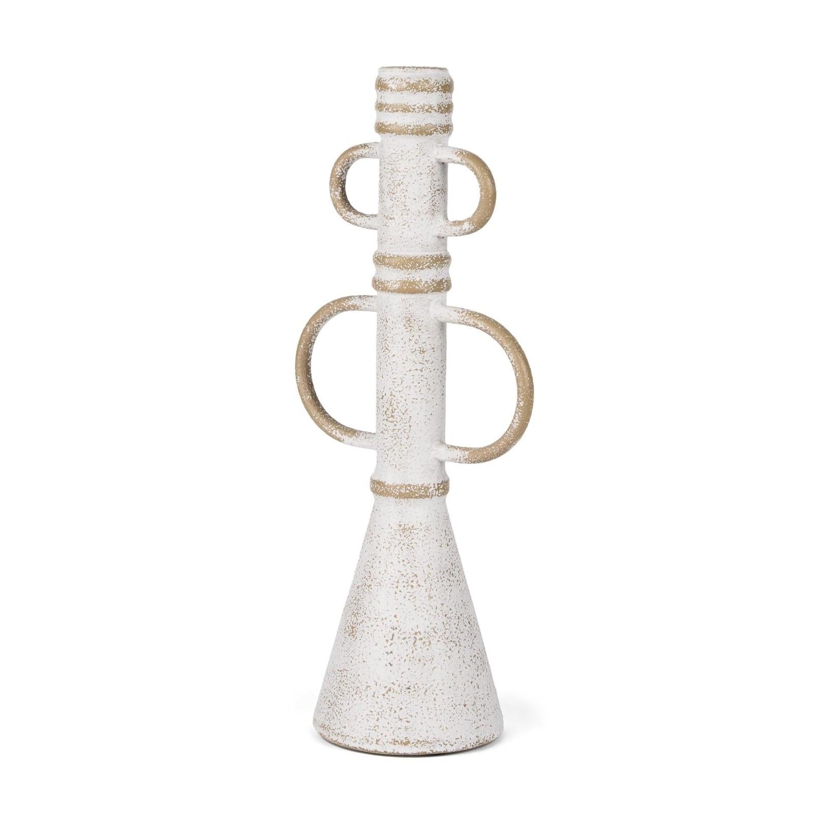 Mercana Ziva Distressed White Metal Sculptural Object
