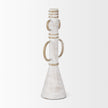 Mercana Ziva Distressed White Metal Sculptural Object