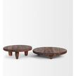 Mercana Iza Medium Brown Wooden Riser - Set of 2