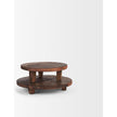 Mercana Iza Medium Brown Wooden Riser - Set of 2