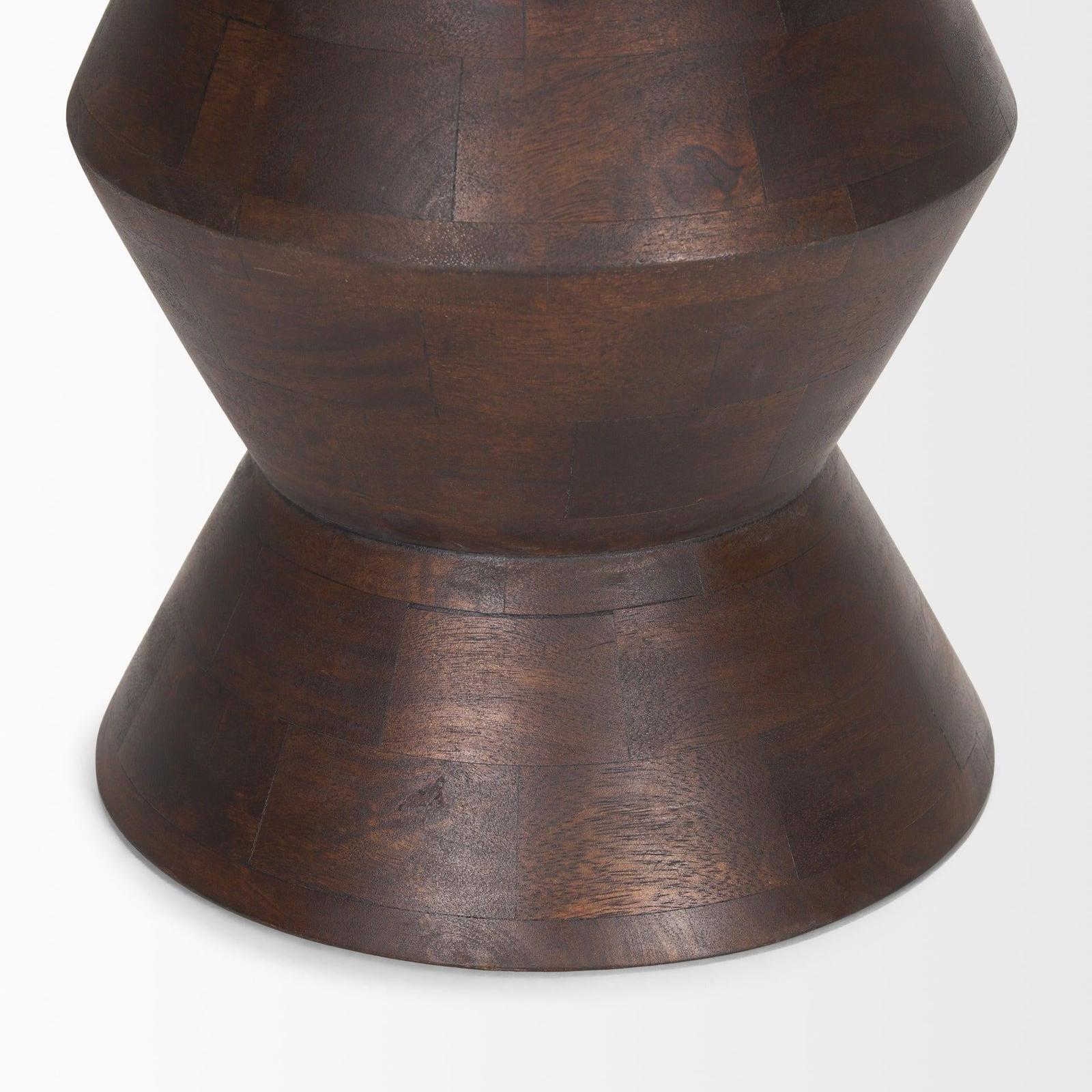 Mercana Odessa Dark Brown Wood Accent Table