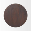 Mercana Novell Dark Brown Wood Pedestal Accent Table