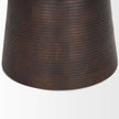 Mercana Novell Dark Brown Wood Pedestal Accent Table