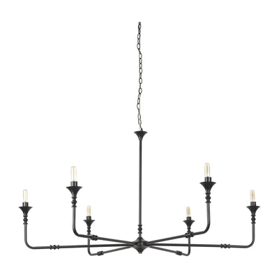 Mercana Gabriel Large Matte Black Chandelier Clearance