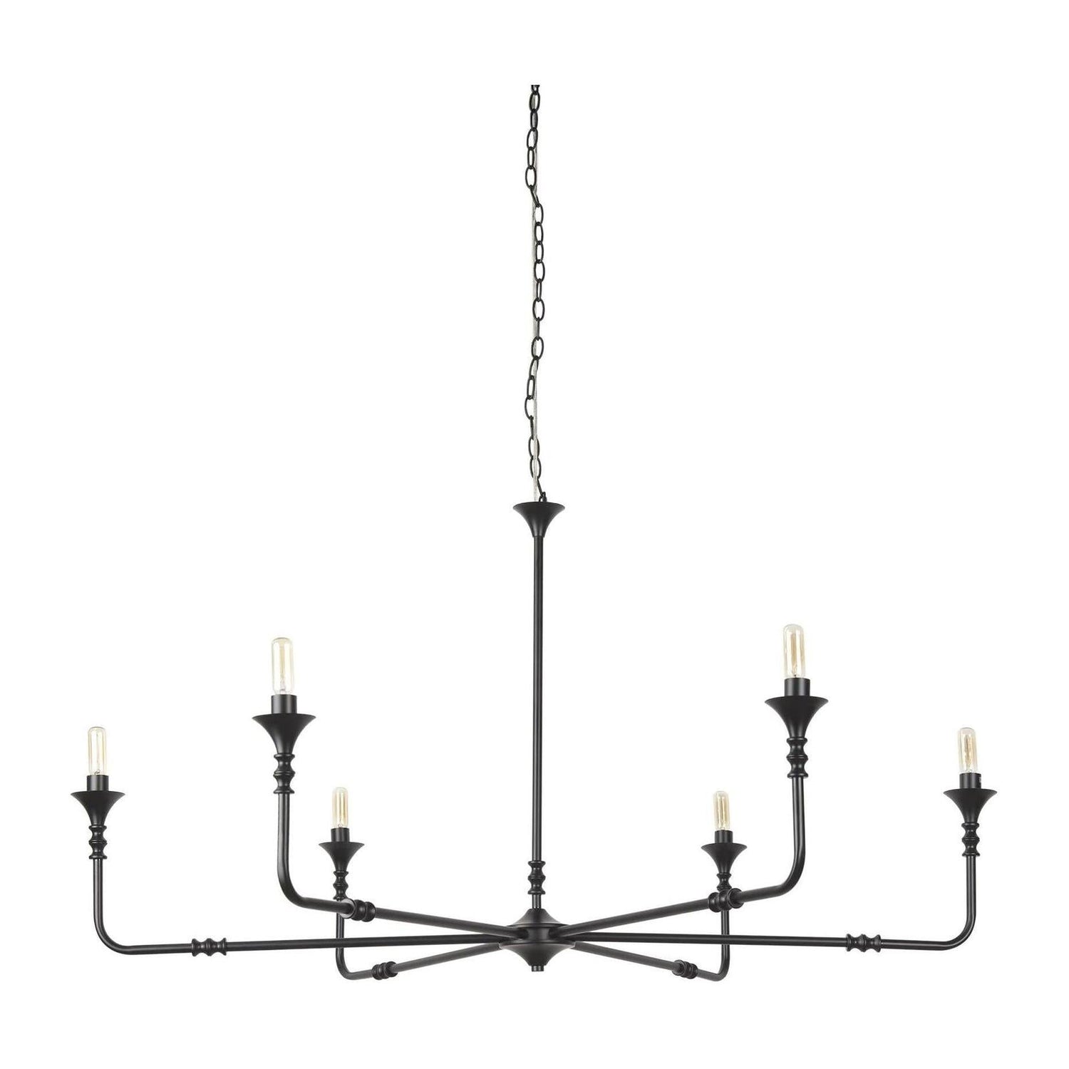 Mercana Gabriel Large Matte Black Chandelier Clearance
