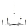 Mercana Gabriel Large Matte Black Chandelier Clearance