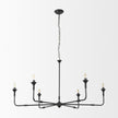 Mercana Gabriel Large Matte Black Chandelier Clearance