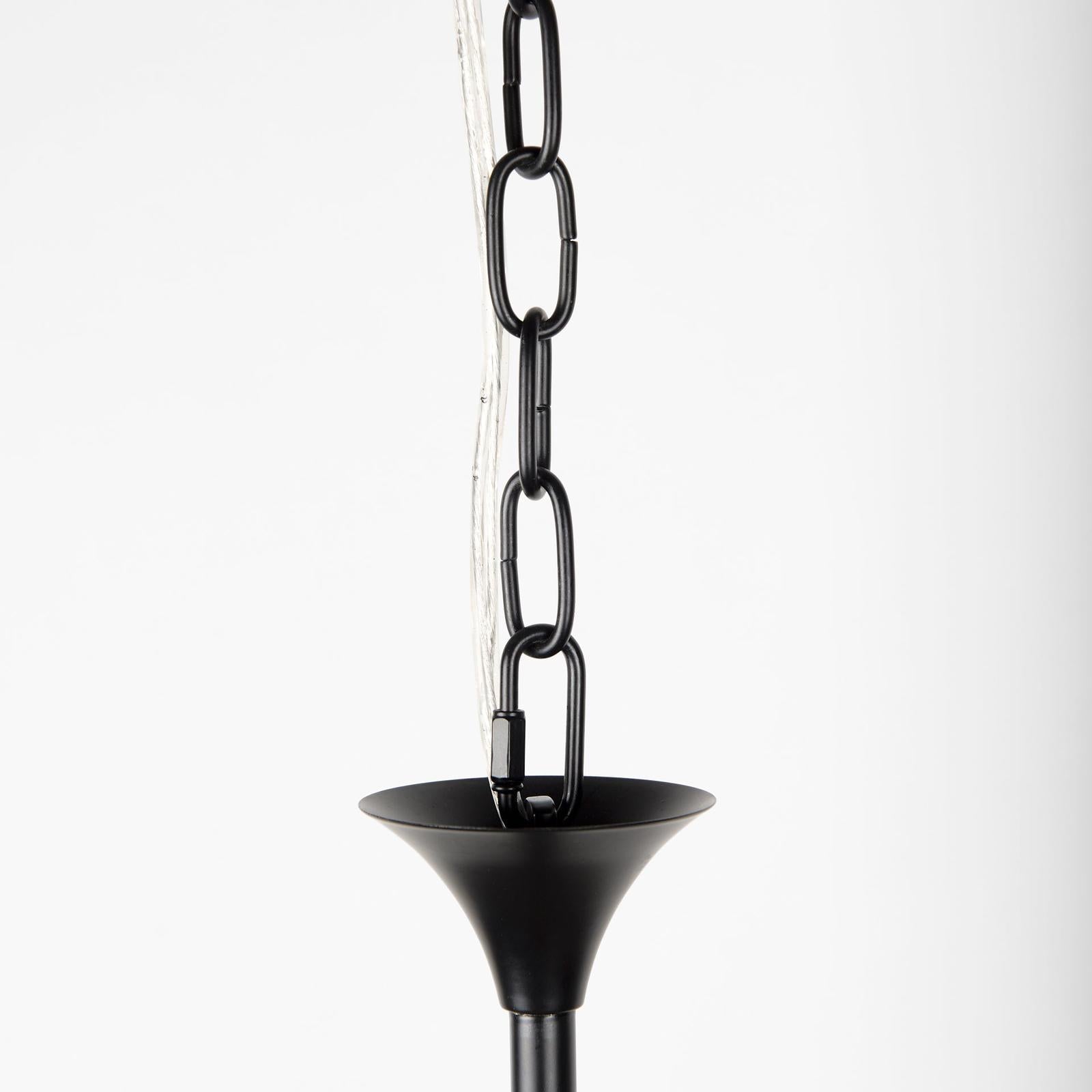 Mercana Gabriel Large Matte Black Chandelier Clearance