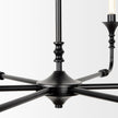 Mercana Gabriel Large Matte Black Chandelier Clearance