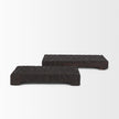 Mercana Shira Reclaimed Dark Brown Wooden Riser - Set of 2