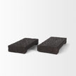 Mercana Shira Reclaimed Dark Brown Wooden Riser - Set of 2