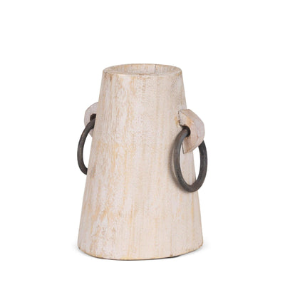 Mercana Monique Light Brown w/ Handles Wood Pot