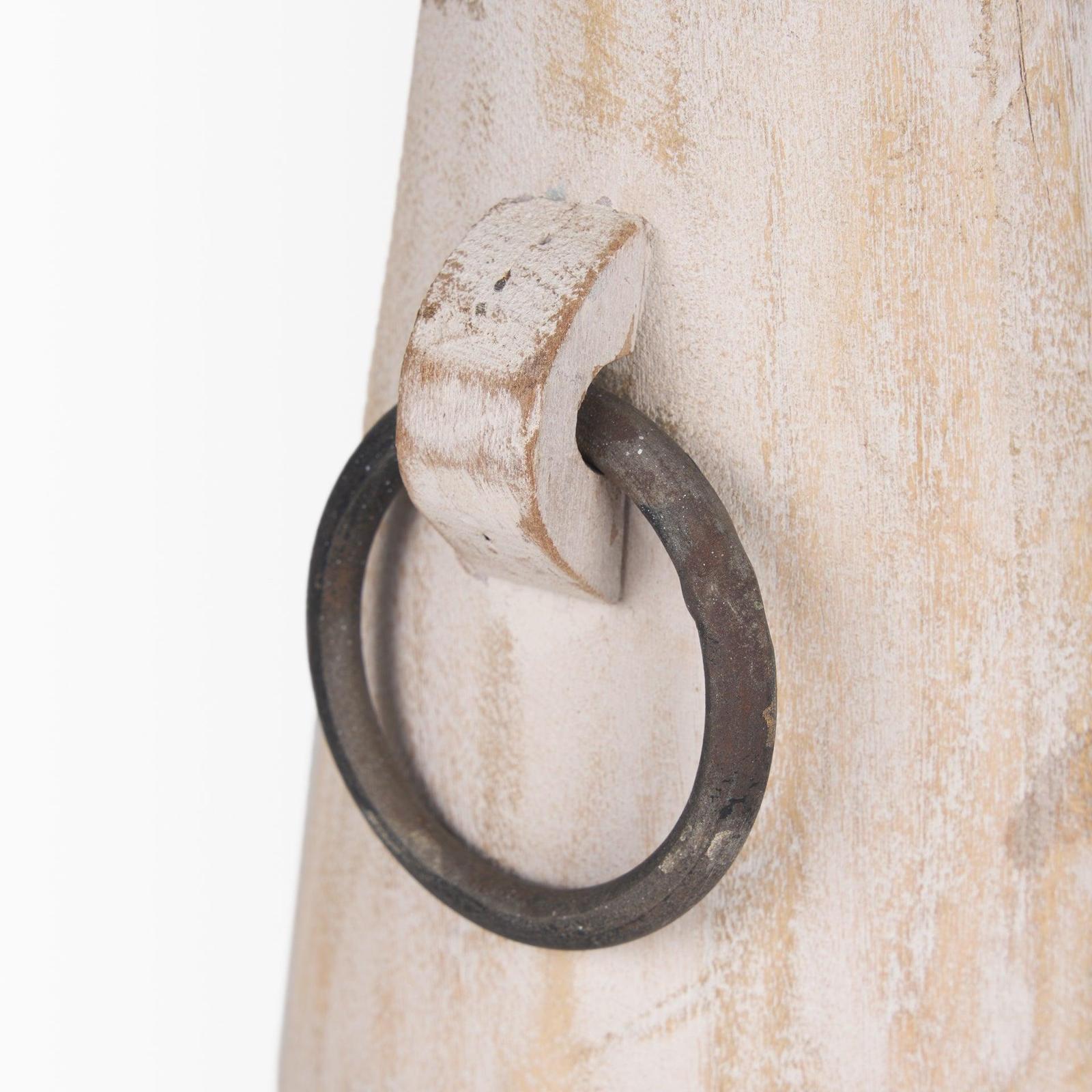 Mercana Monique Light Brown w/ Handles Wood Pot