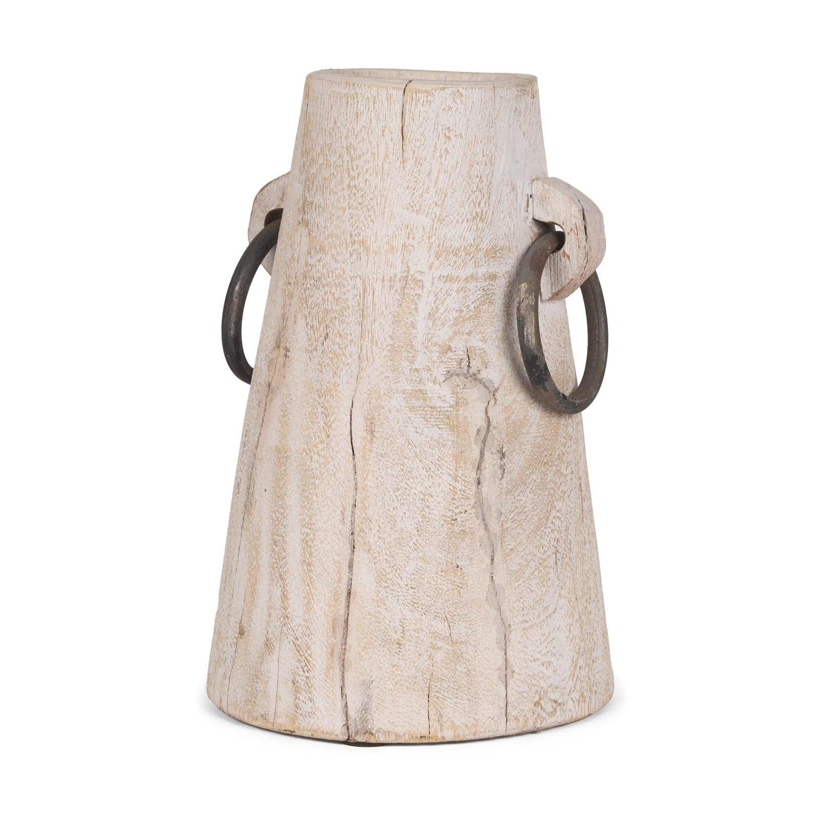 Mercana Monique Light Brown w/ Handles Wood Pot