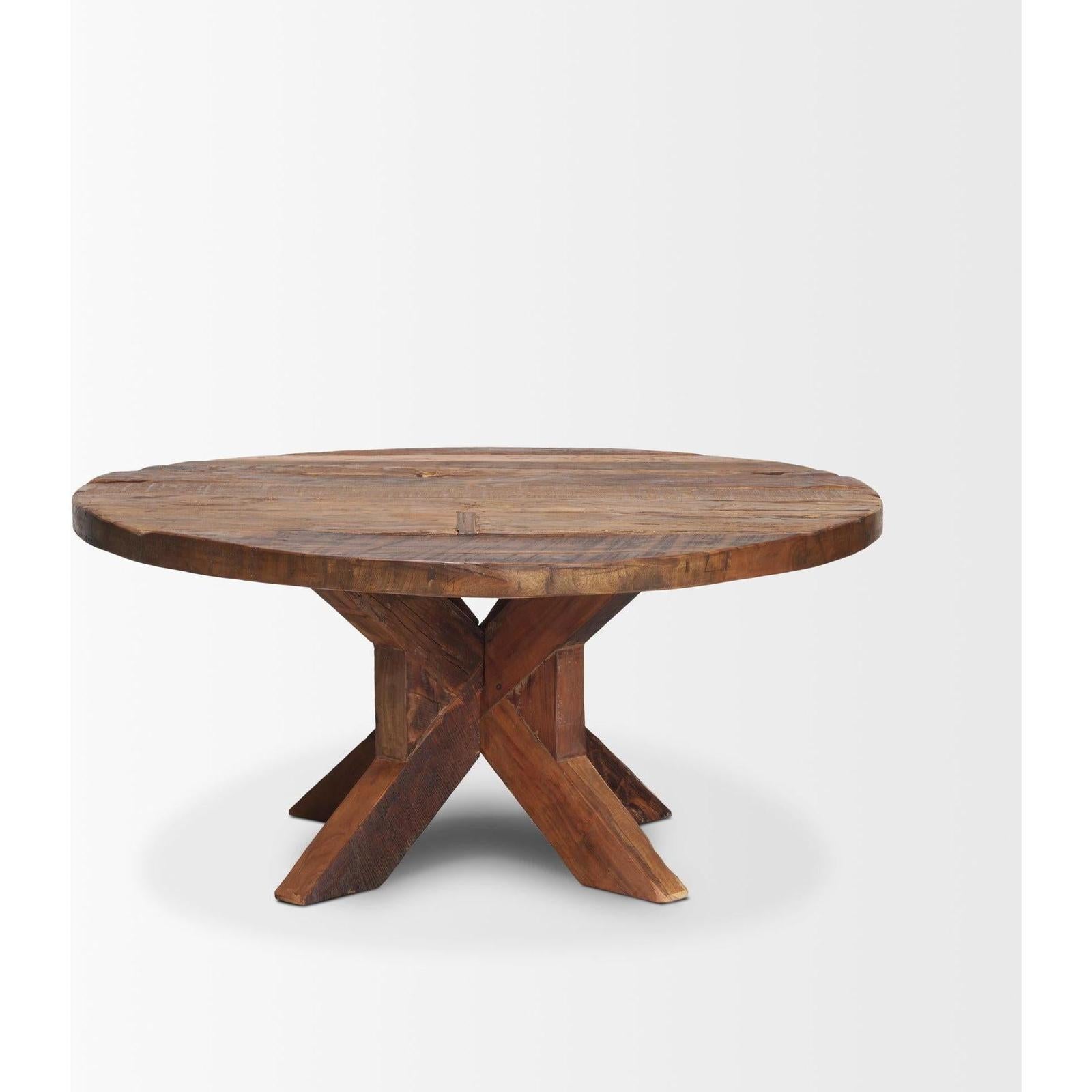 Mercana Heidi Reclaimed Brown Wooden Coffee Table