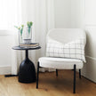 Mercana Talulla Matte Black Metal Accent Table