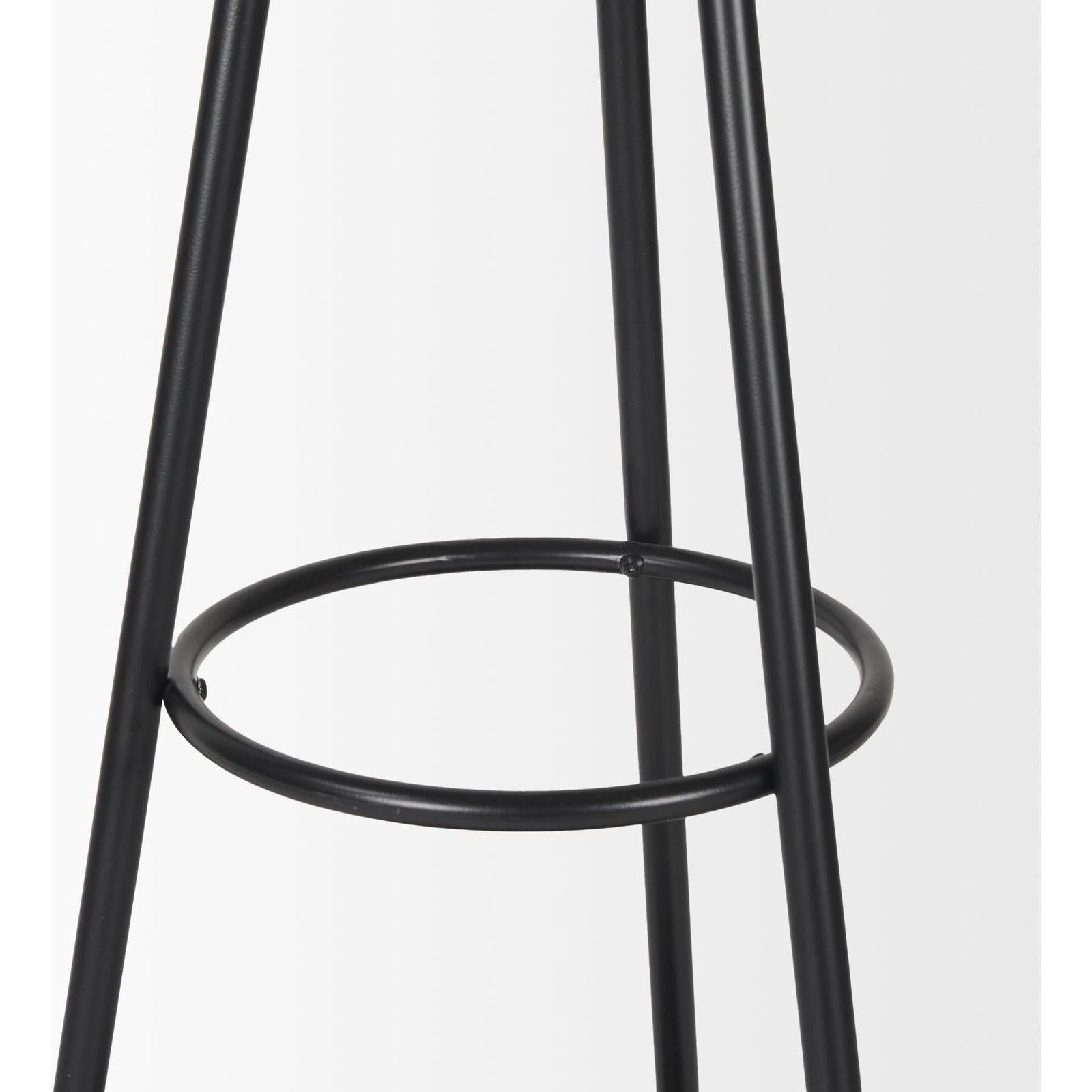 Mercana Everett Matte Black Metal Coat Rack